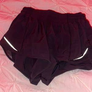 black lulu shorts, size 4.